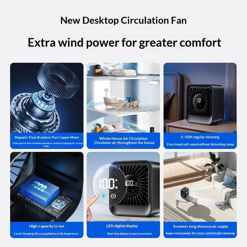YS-G7 Rechargeable Desk Fan – image 4