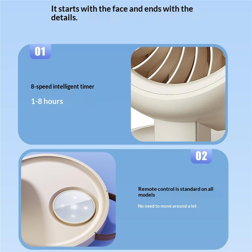 YS-G3 Oscillating Desk & Wall-Mount Fan with Remote – image 11