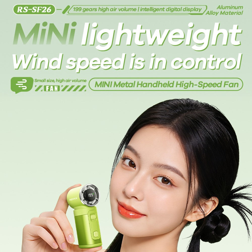 REMAX RS-SF26 Mini Metal Handheld Fan – image 2