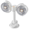 Dual-Head Desktop Fan with Night Light – main image