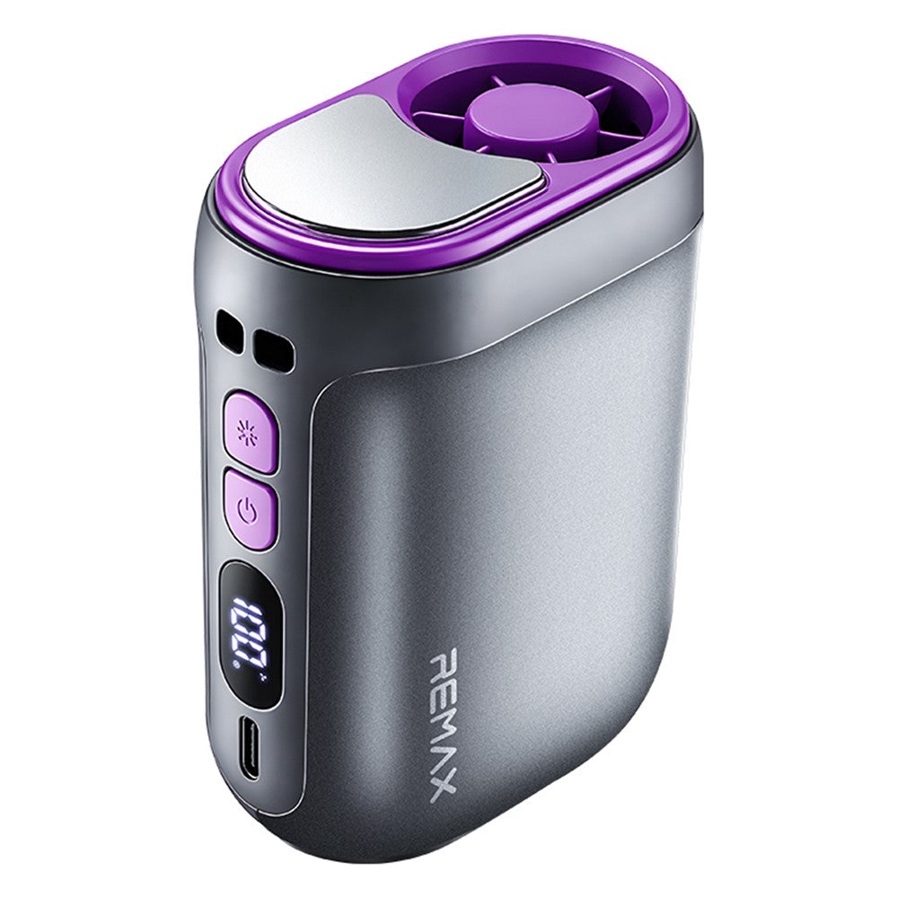 REMAX RS-GF07 Waist & Neck Fan – 3000mAh, 100 Speeds