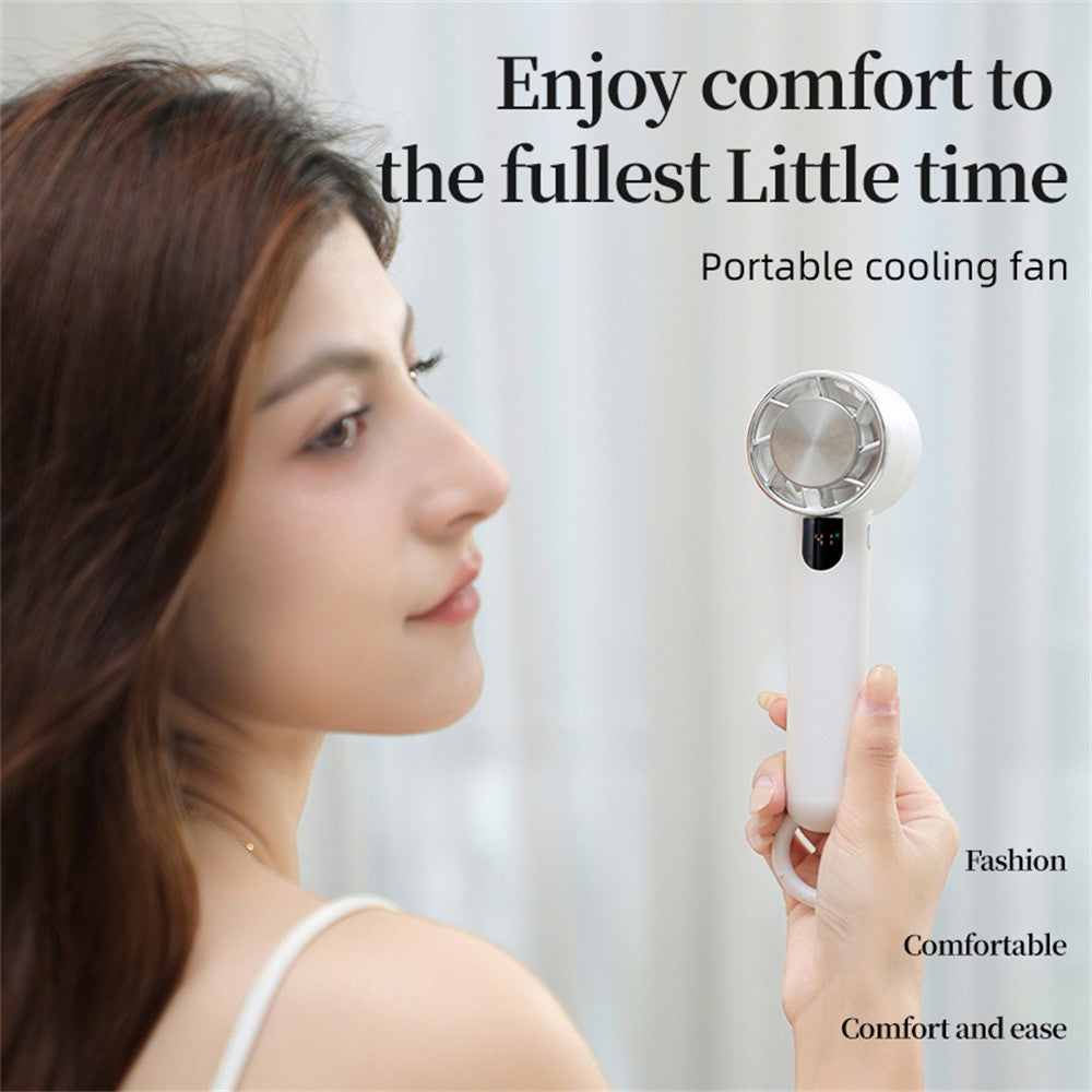 U-32 Handheld & Desktop Mini Fan with Digital Display – image 3