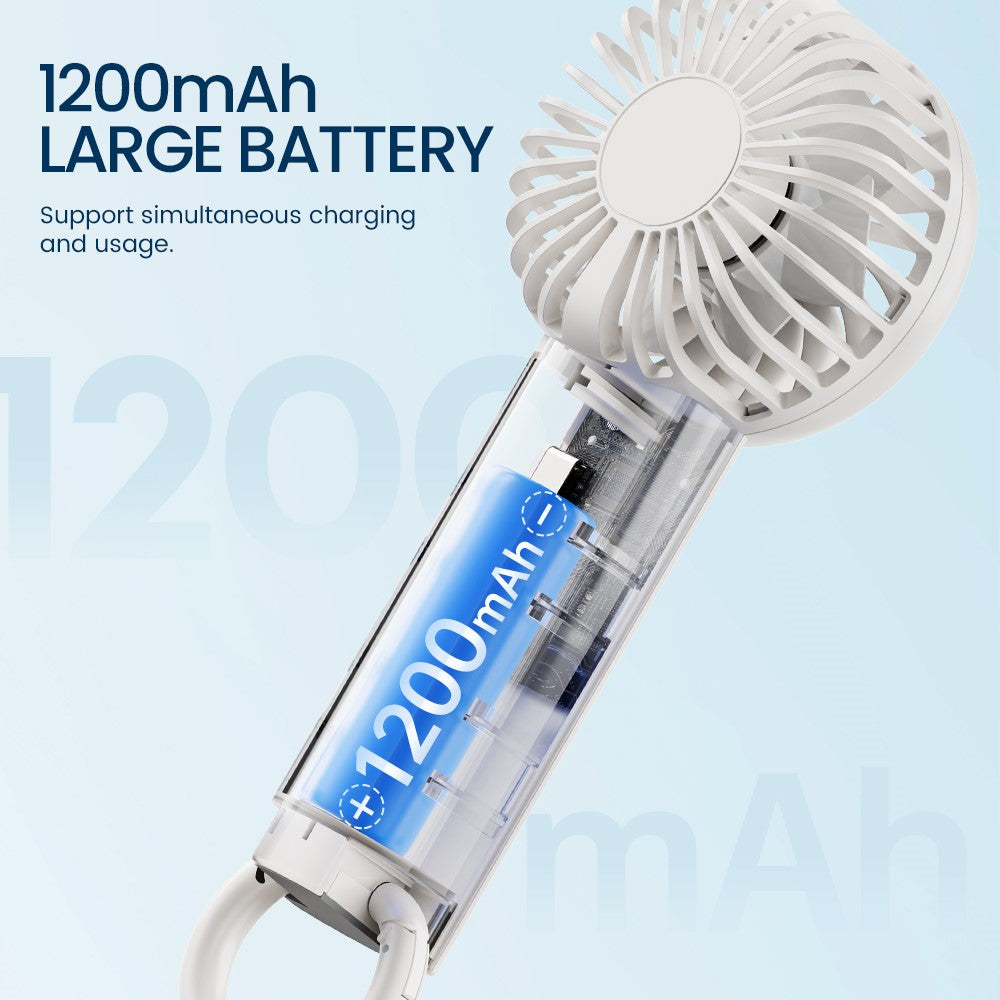 F99 Handheld & Desktop Fan with Buckle – image 5