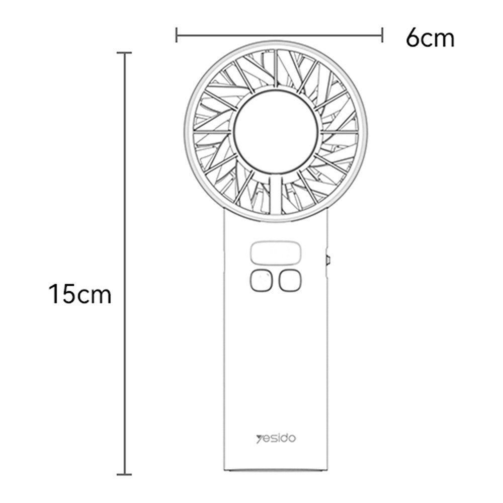 YESIDO YF18 Semiconductor Cooling Handheld Fan – image 10