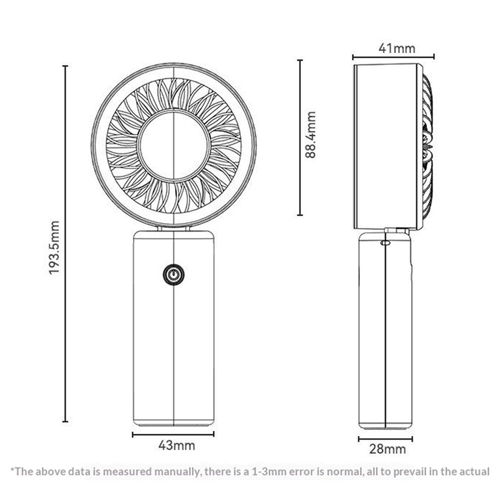 YESIDO YF20 Foldable Handheld Fan – image 10