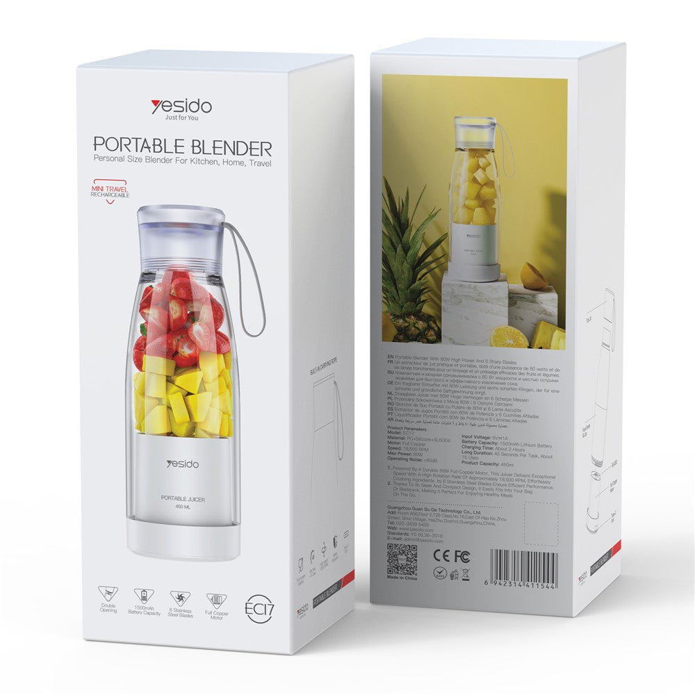 YESIDO EC17 450ml Portable Rechargeable Blender – image 13