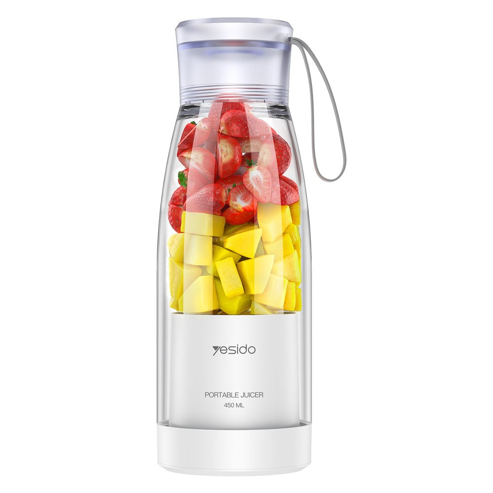 YESIDO EC17 450ml Portable Juicer – 80W Rechargeable, Stainless Steel Blades