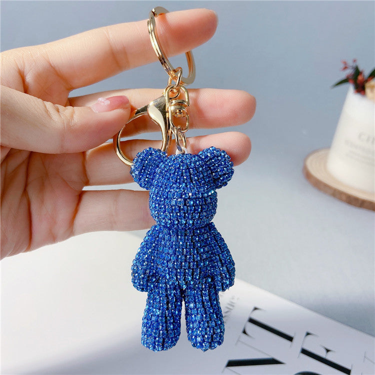 Creative Diamond Cartoon Bear Keychain – image 16