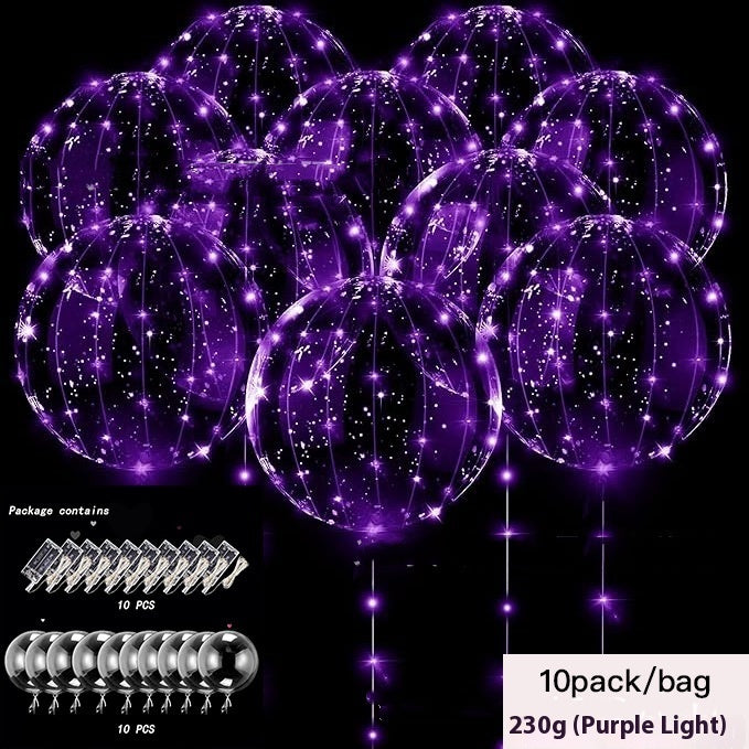 Helium Floating Air Led Glowing Balloon Party – image 7