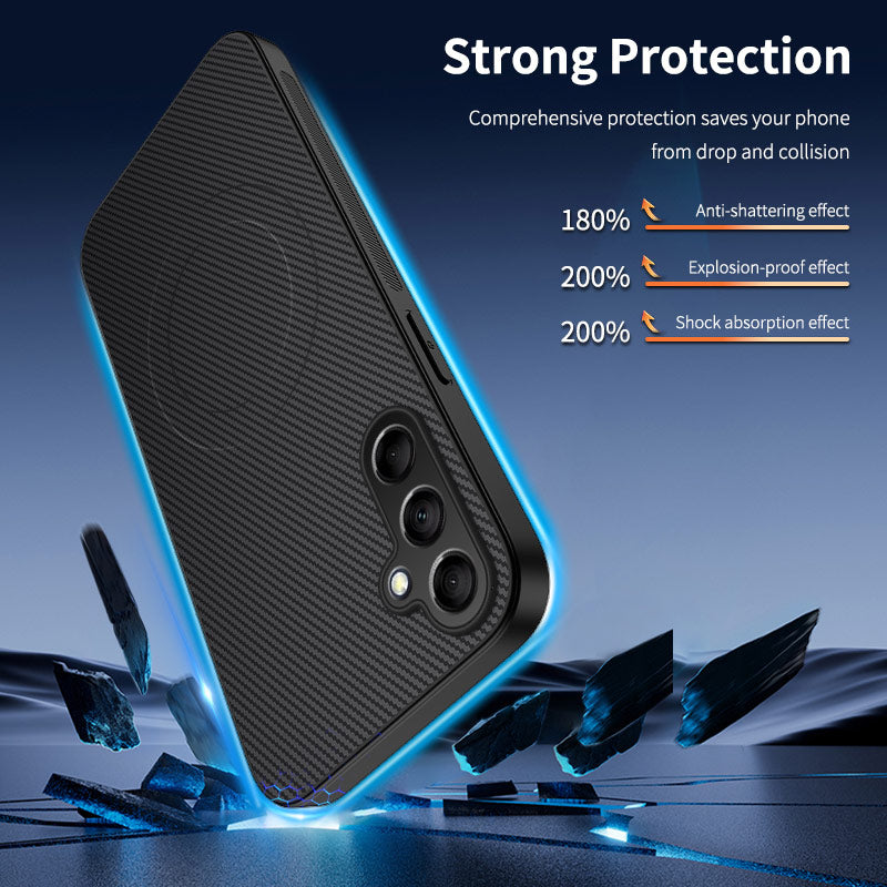 Magnetic Case for Samsung Galaxy S26 – Slim Carbon Fibre Look