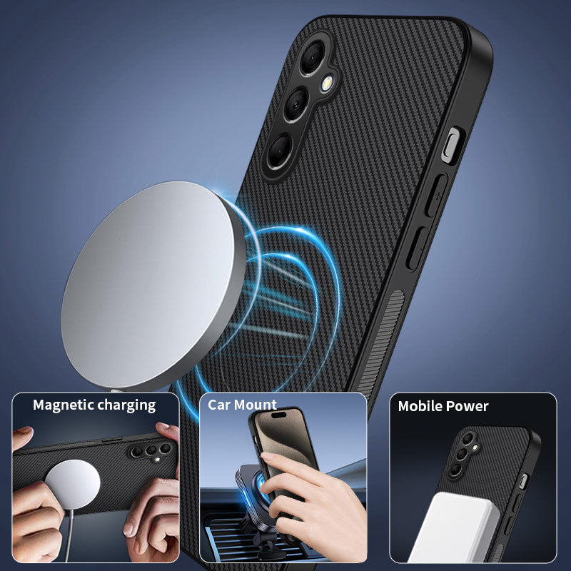 Magnetic Case for Samsung Galaxy S26 – Slim Carbon Fibre Look
