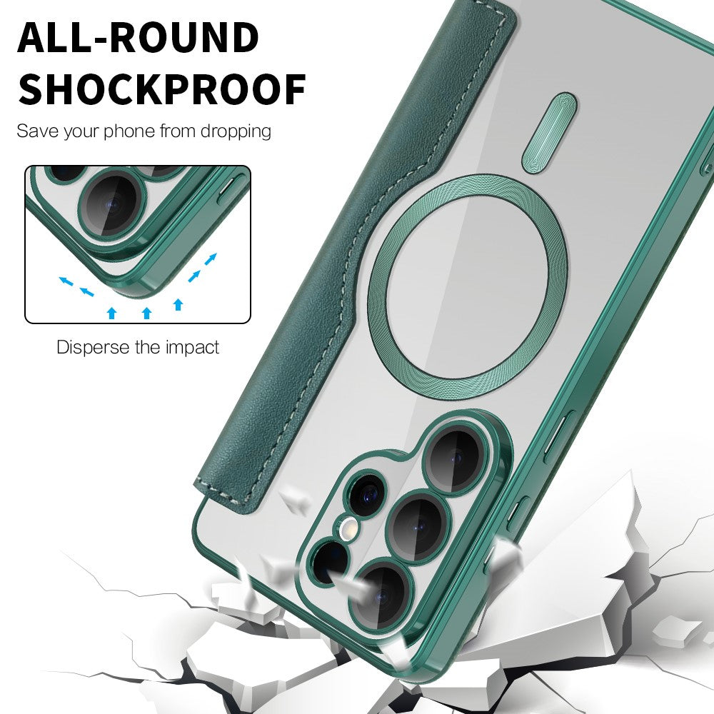 Magnetic Wallet Case for Samsung Galaxy S26 Ultra – RFID Card Holder