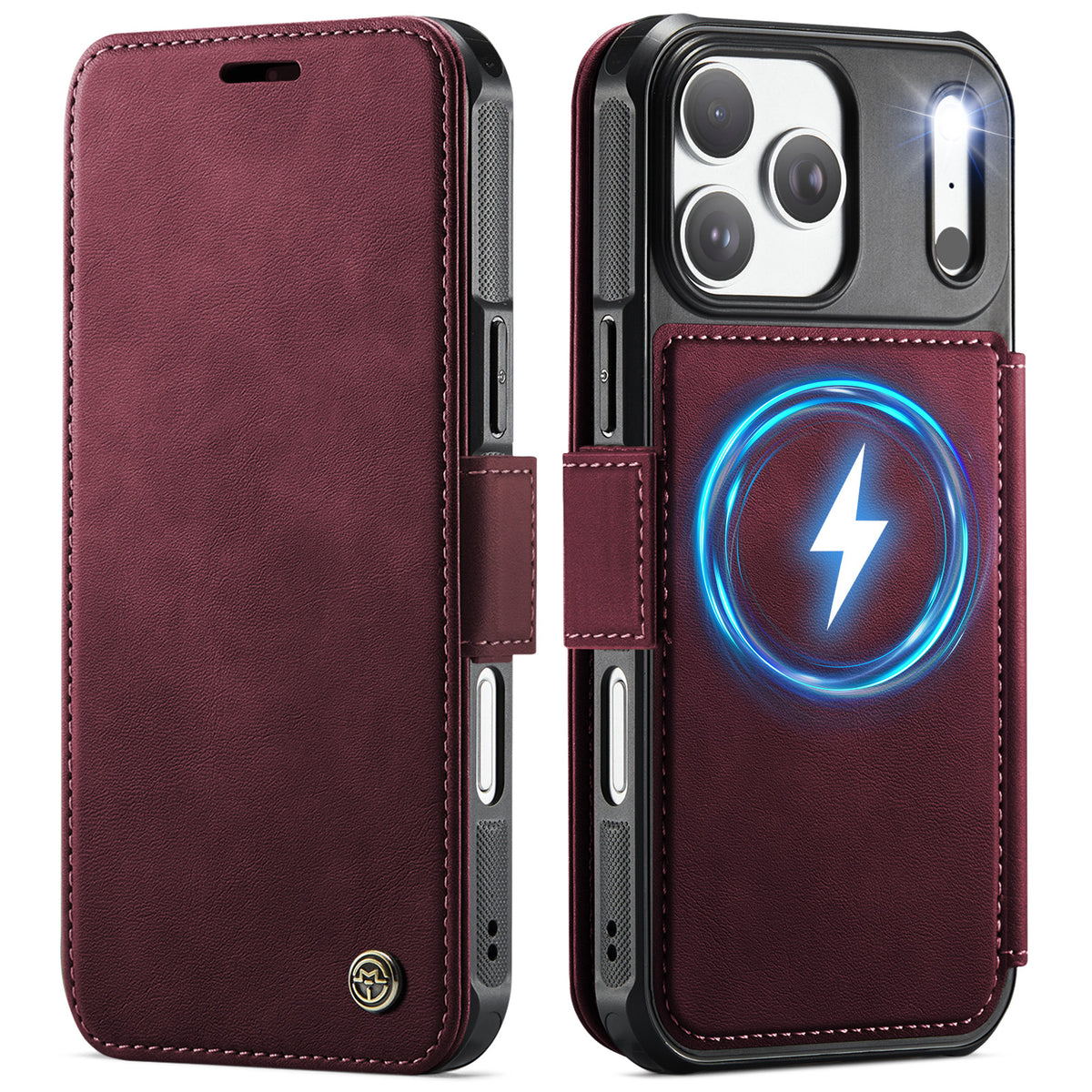 CASEME Magnetic Wallet Flip Case for iPhone 18 Pro / 17 Pro – RFID