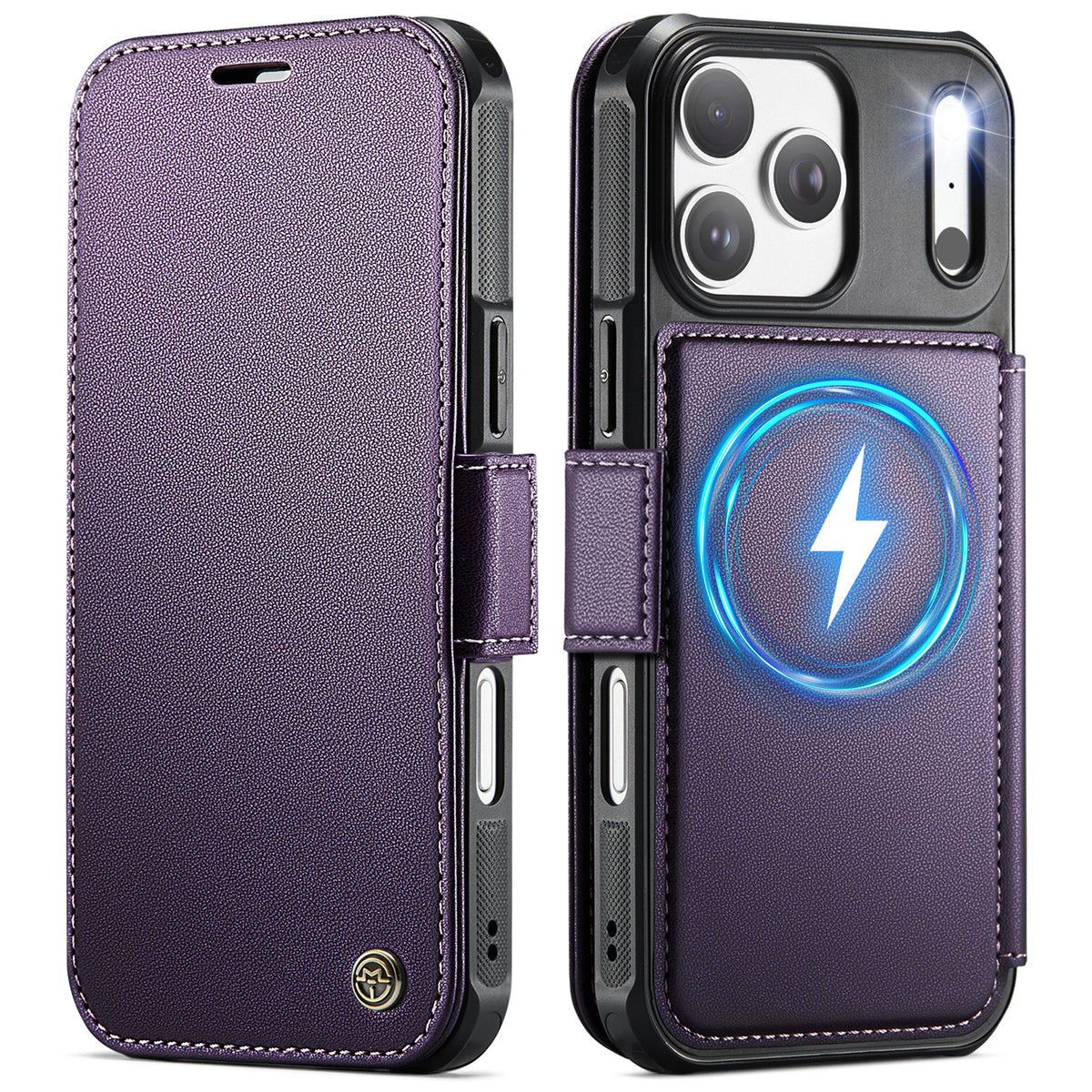 CASEME Magnetic Wallet Flip Case for iPhone 18 Pro / 17 Pro – RFID