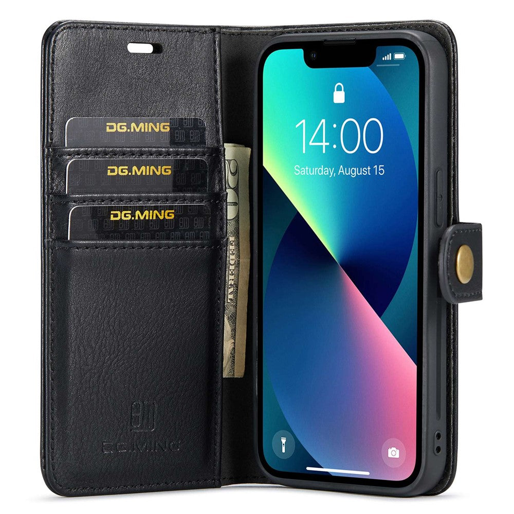 DG.MING Leather Wallet Case for iPhone 15 – image 2