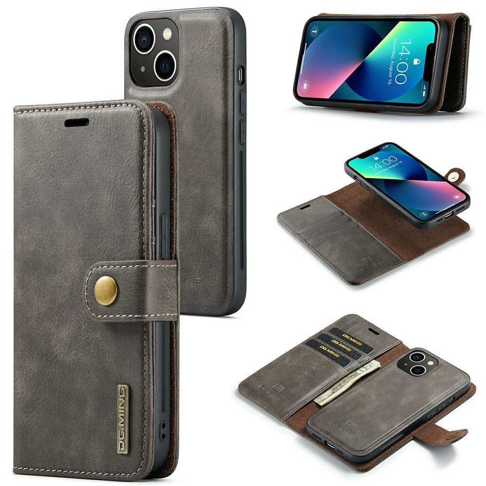 DG.MING Leather Wallet Case for iPhone 15 – image 12