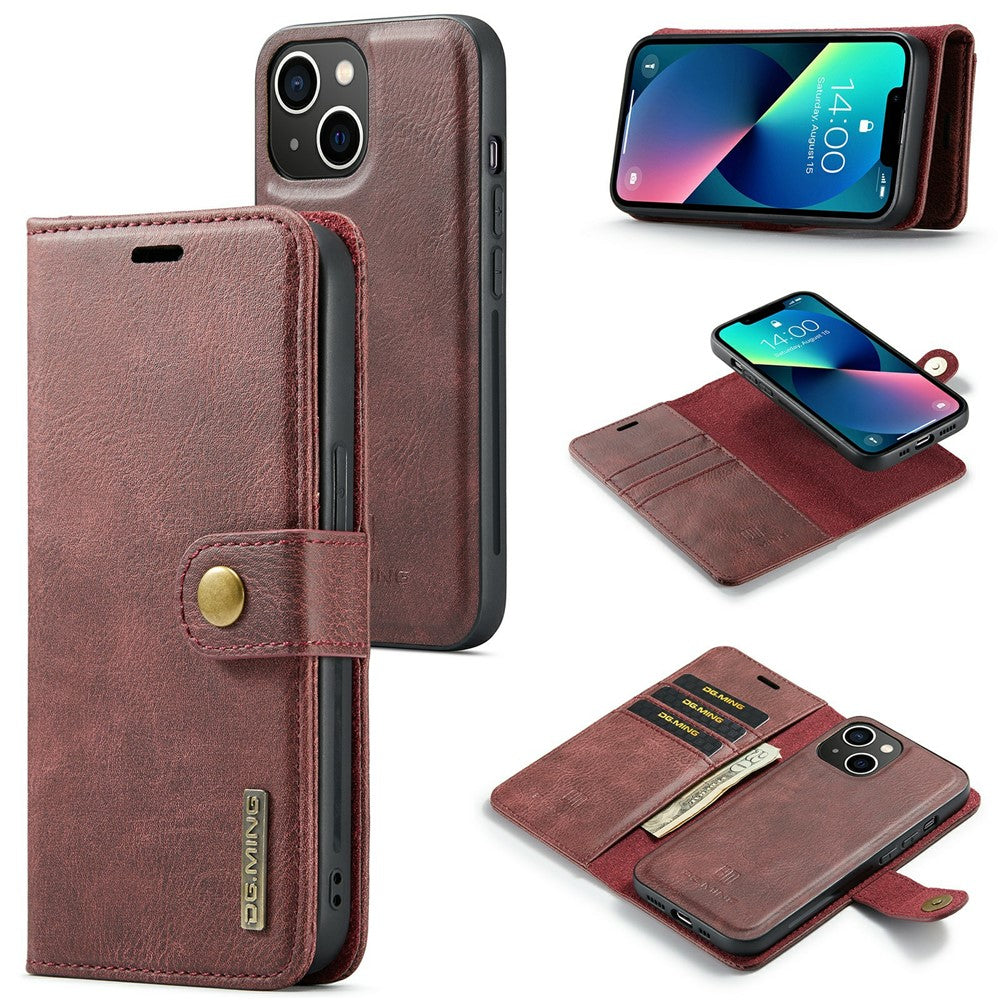DG.MING Leather Wallet Case for iPhone 15 – image 13
