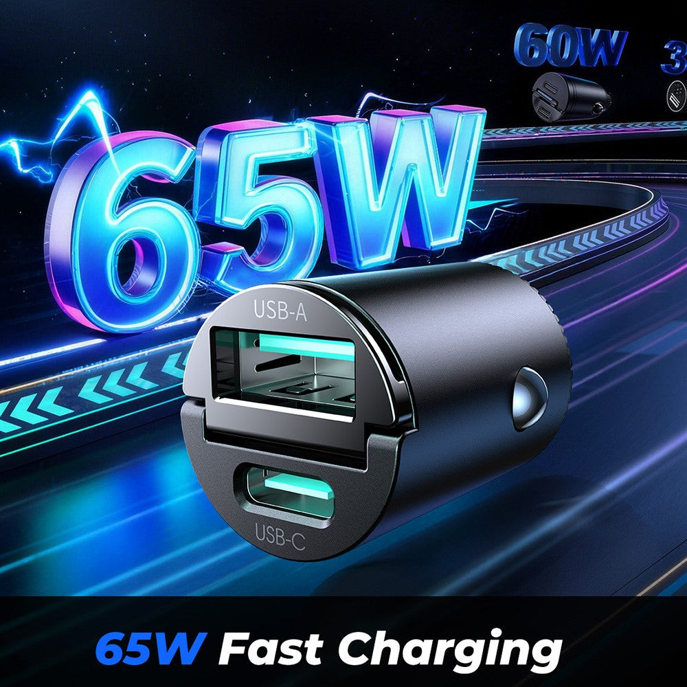 JOYROOM JR-CCN18 65W PD Dual-Port Car Charger – image 2
