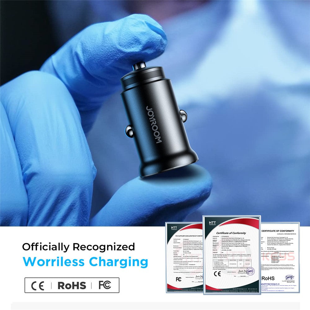 JOYROOM CCN06 Mini Dual USB-C Car Charger – image 5