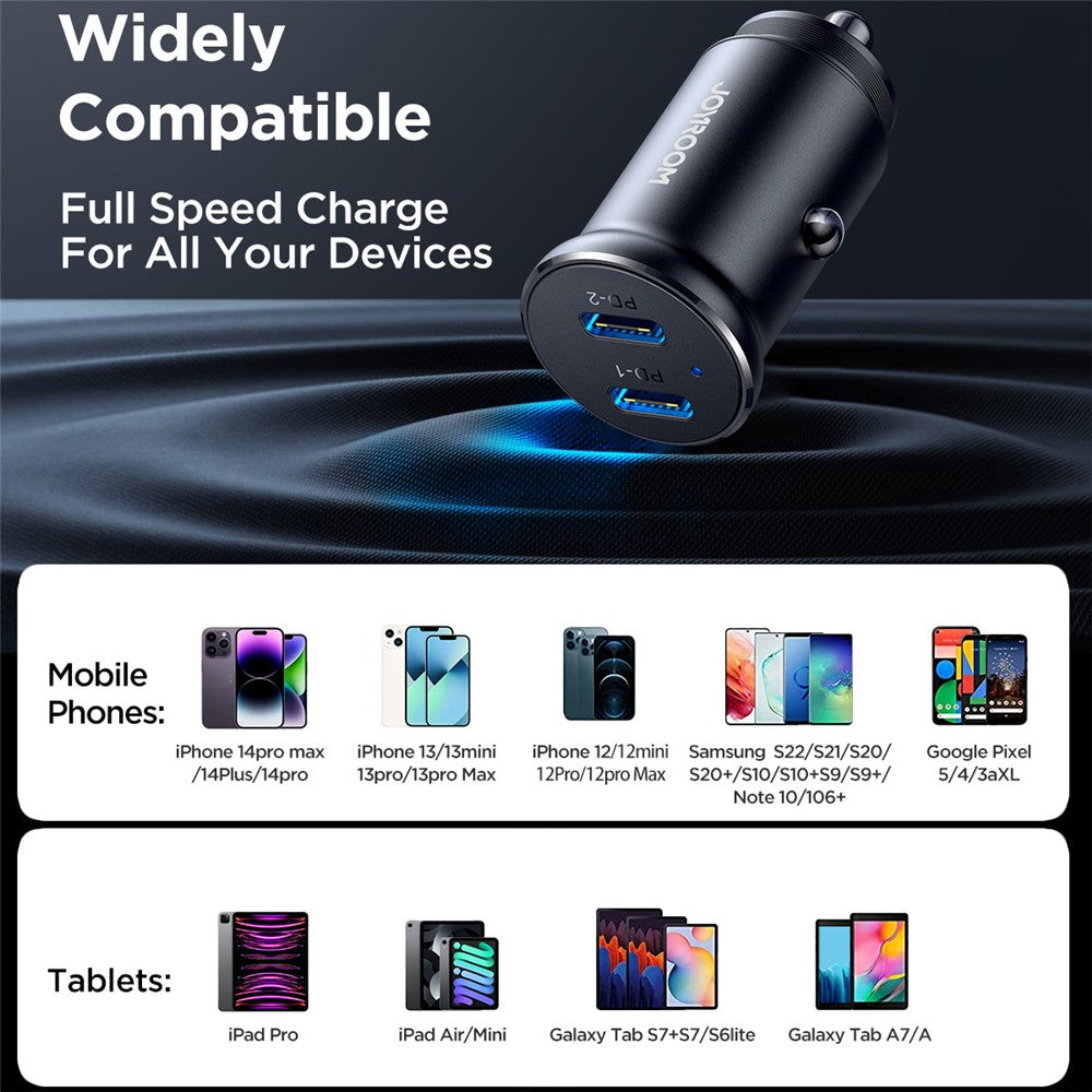 JOYROOM CCN06 Mini Dual USB-C Car Charger – image 6