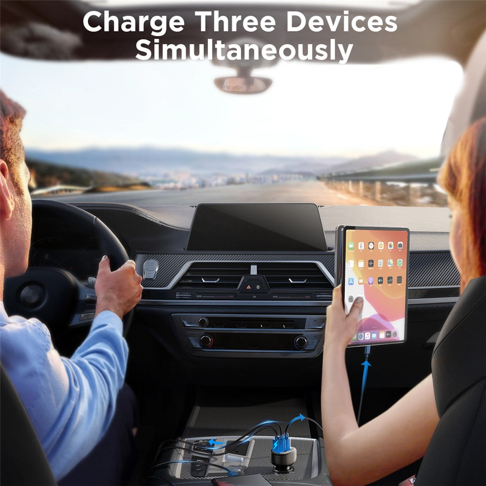 JOYROOM CCD03 3-Port USB Car Charger – image 6