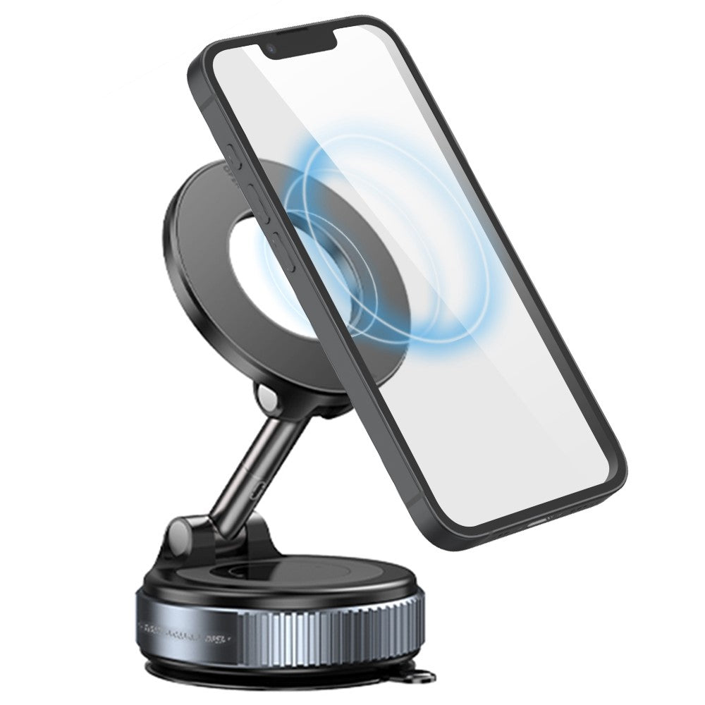 K007 Magnetic Suction Cup Car Phone Mount – 360° Rotation, Dashboard