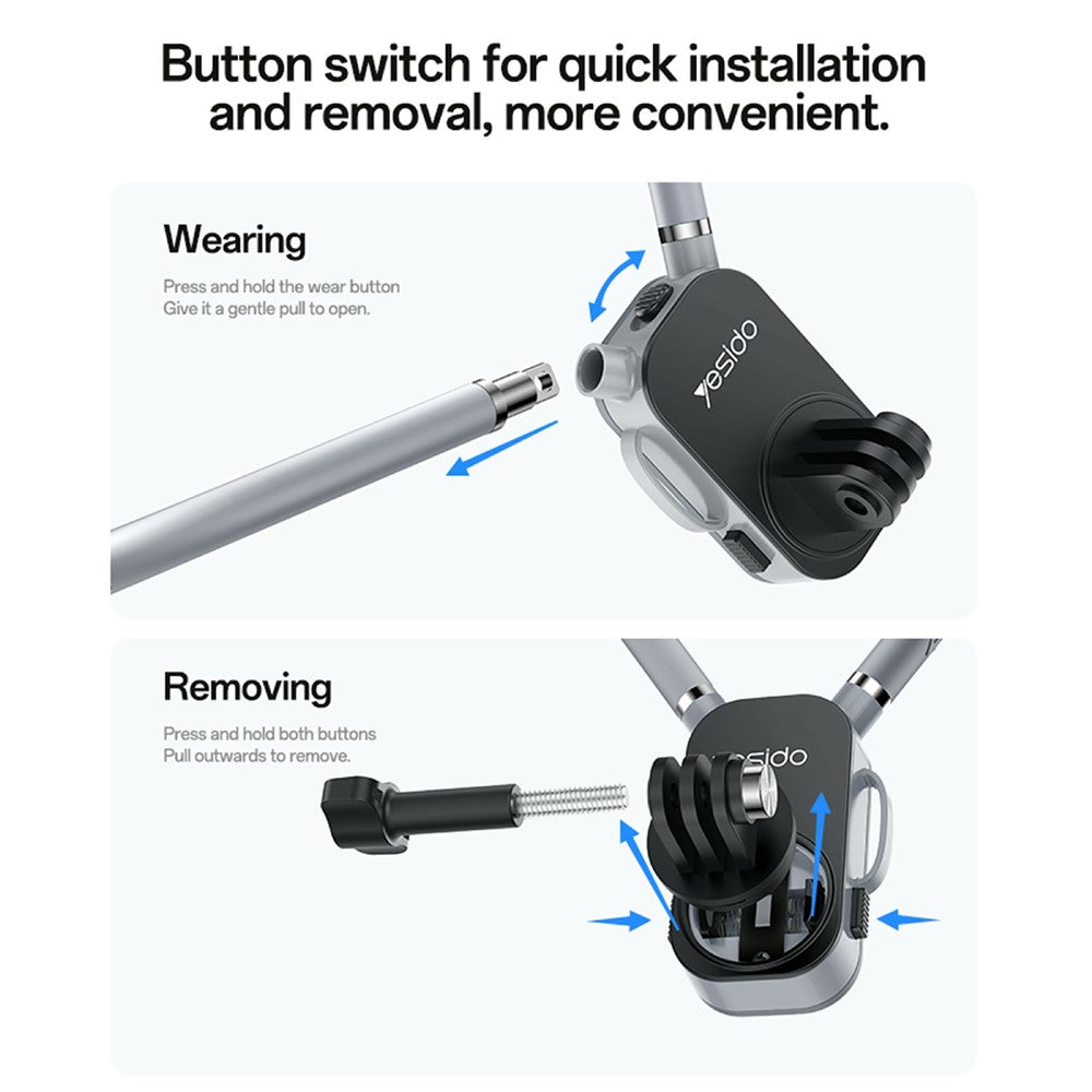 YESIDO C334 Hands-Free Neck Phone Holder – image 5