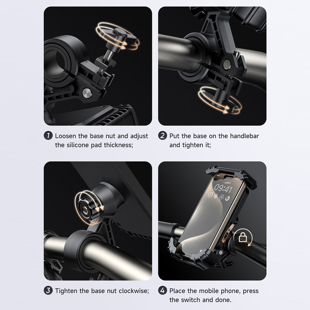 MCDODO Anti-Shake Bike Phone Mount – image 8