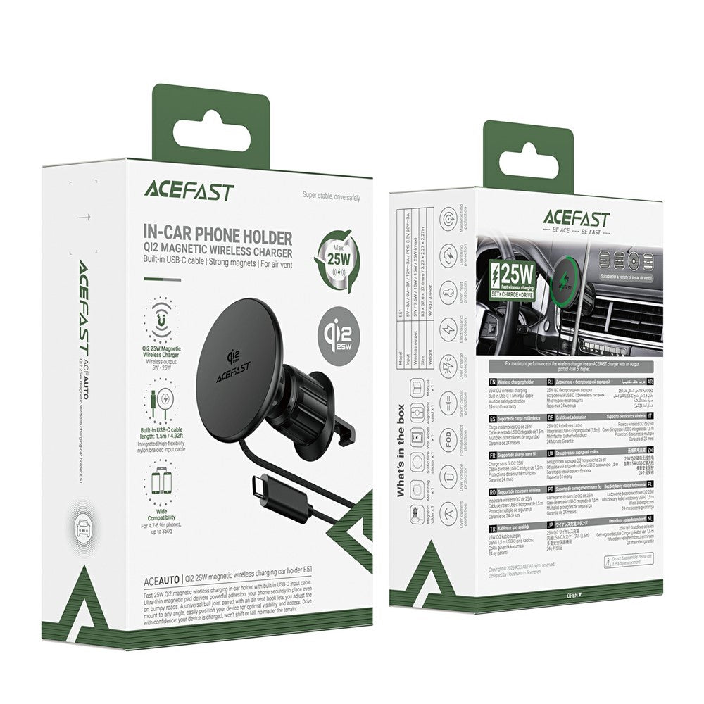 ACEFAST E51 25W Magnetic Wireless Car Charger – image 7