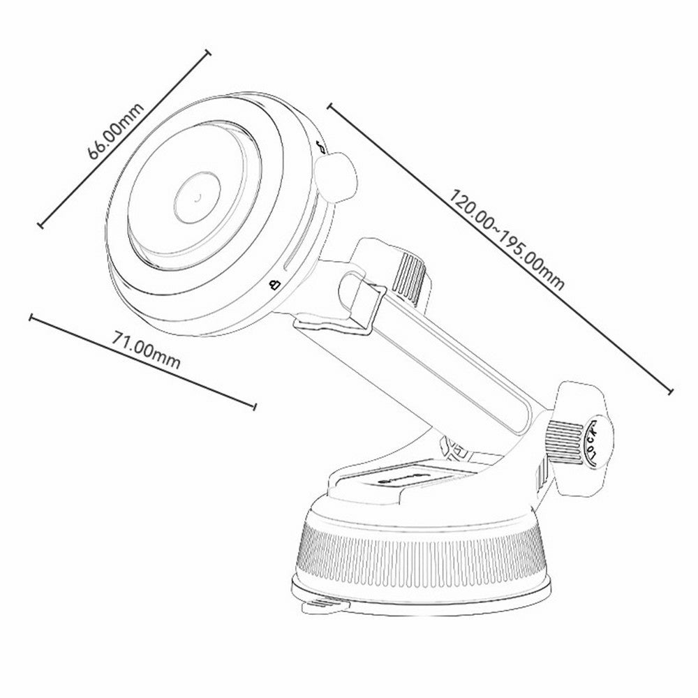YESIDO C284 2-in-1 Magnetic Suction Car Phone Mount – image 11