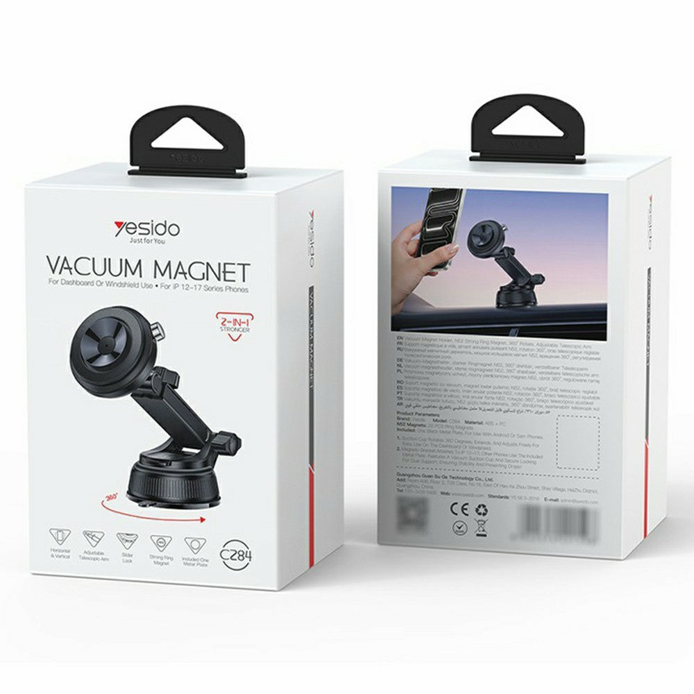 YESIDO C284 2-in-1 Magnetic Suction Car Phone Mount – image 13