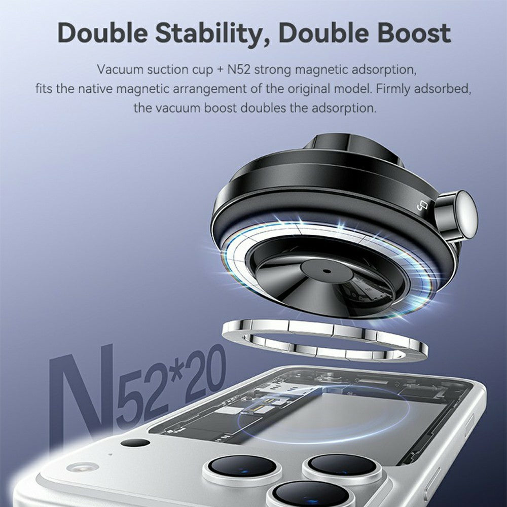 YESIDO C284 2-in-1 Magnetic Suction Car Phone Mount – image 3