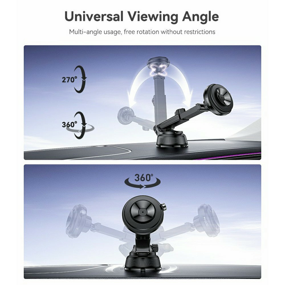 YESIDO C284 2-in-1 Magnetic Suction Car Phone Mount – image 7