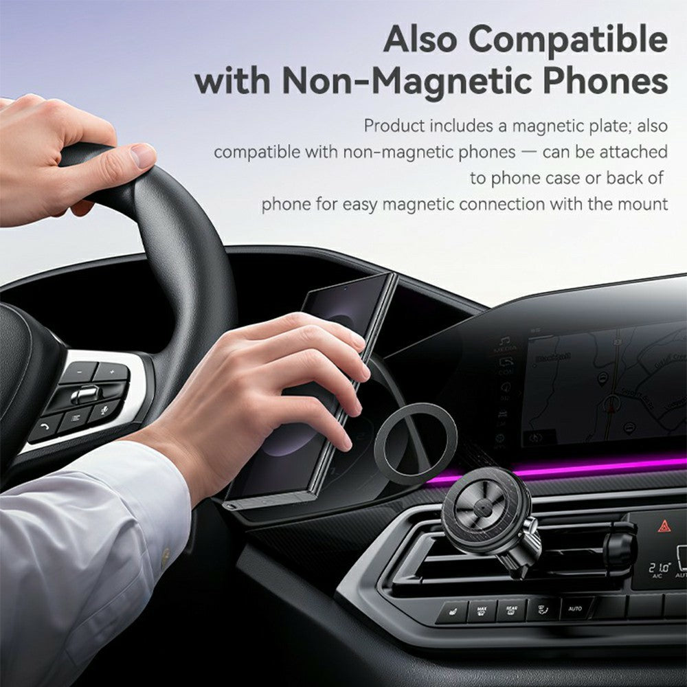 YESIDO C258 2-in-1 Magnetic Suction Air Vent Car Phone Mount – image 7
