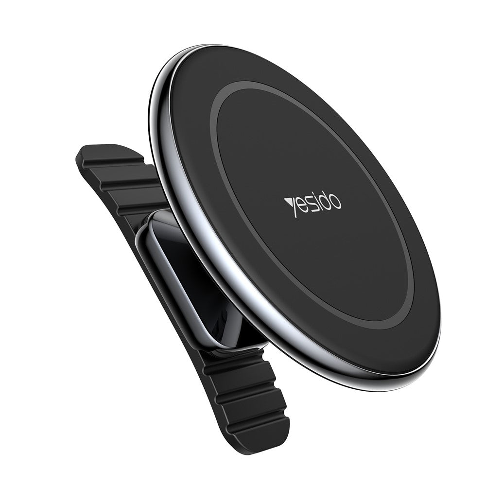 YESIDO C126 Zinc Alloy Magnetic Car Phone Holder – 720° Rotation, Adhesive