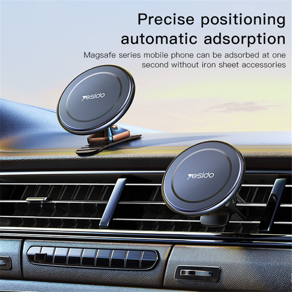 YESIDO C126 Zinc Alloy Magnetic Car Phone Holder – image 2