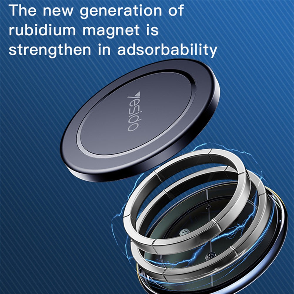 YESIDO C126 Zinc Alloy Magnetic Car Phone Holder – image 4