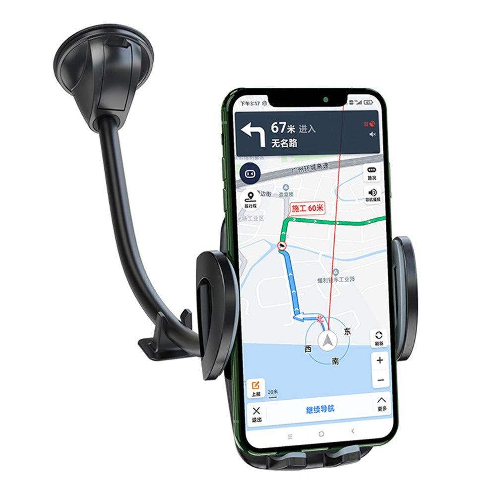 YESIDO C108 Windscreen Suction Car Phone Mount – 40cm Flexible Arm