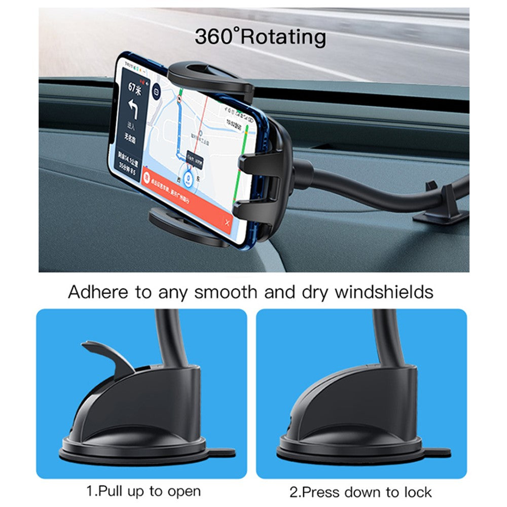 YESIDO C108 Windscreen Suction Car Phone Mount – image 9