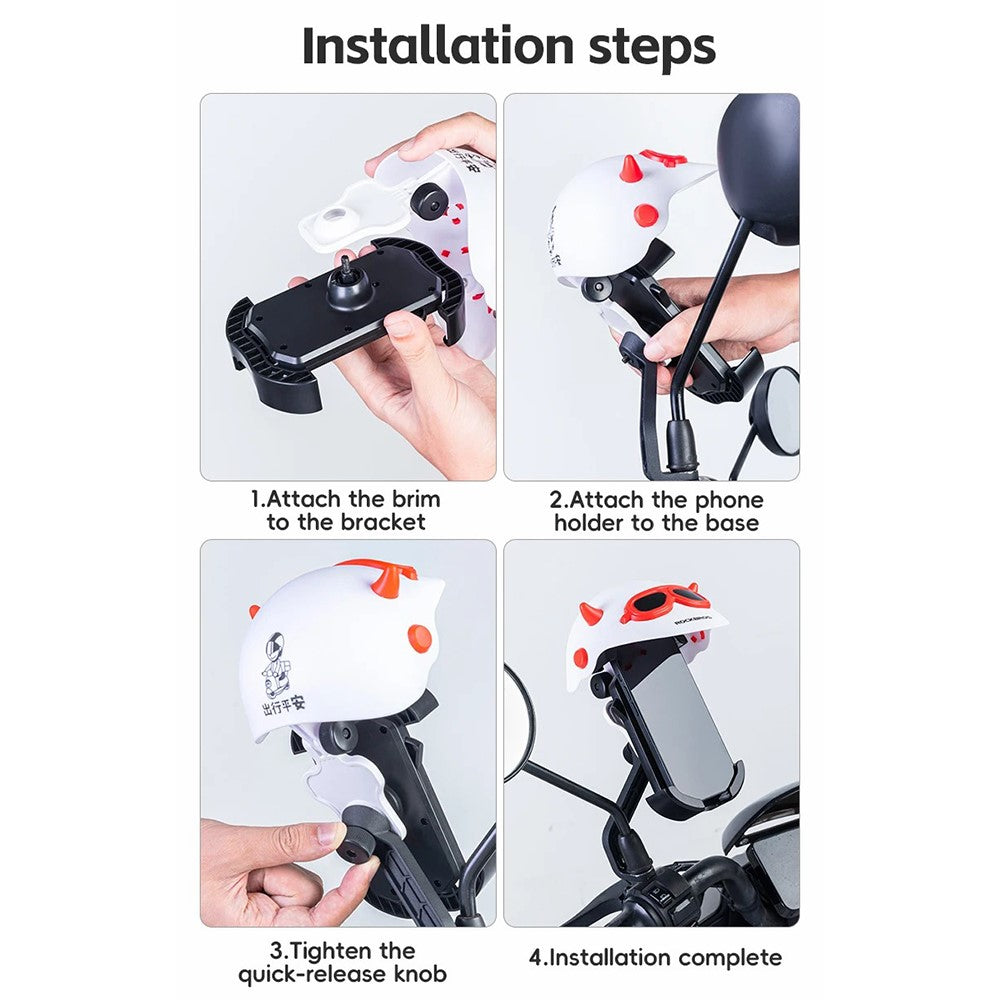 ROCKBROS Bike Phone Mount with Sun Cap Shade – image 8
