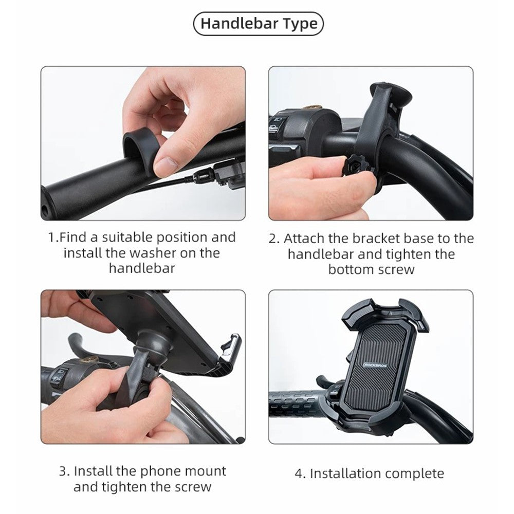 ROCKBROS HW-128 Shockproof Bike & E-Bike Phone Mount – image 7