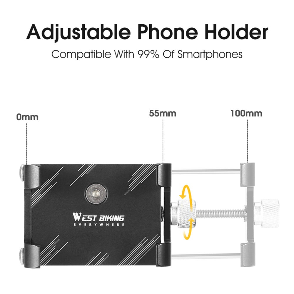 WEST BIKING Aluminum Alloy Bike Phone Mount – image 4