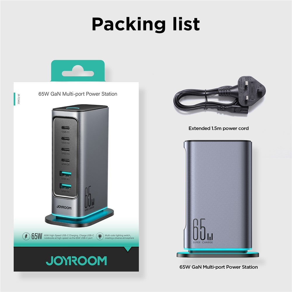 JOYROOM TCM02 65W 6-Port GaN Desktop Charger – image 10