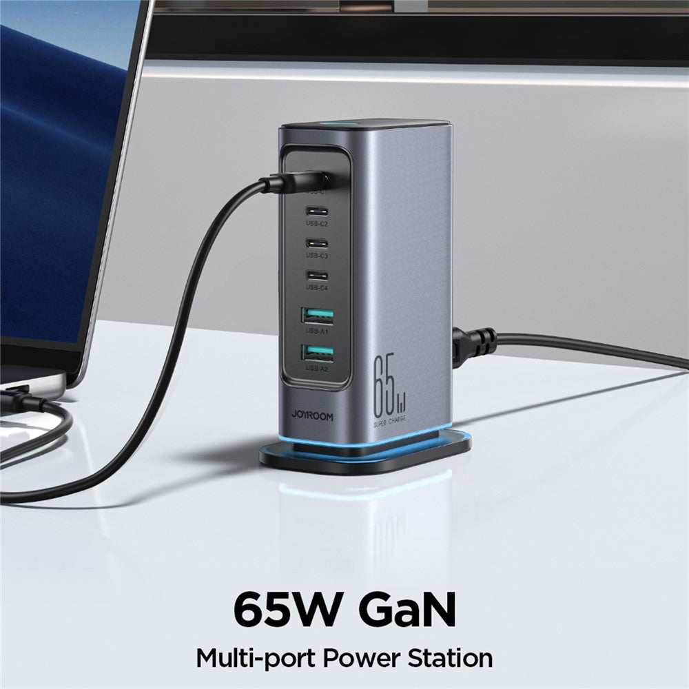 JOYROOM TCM02 65W 6-Port GaN Desktop Charger – image 2