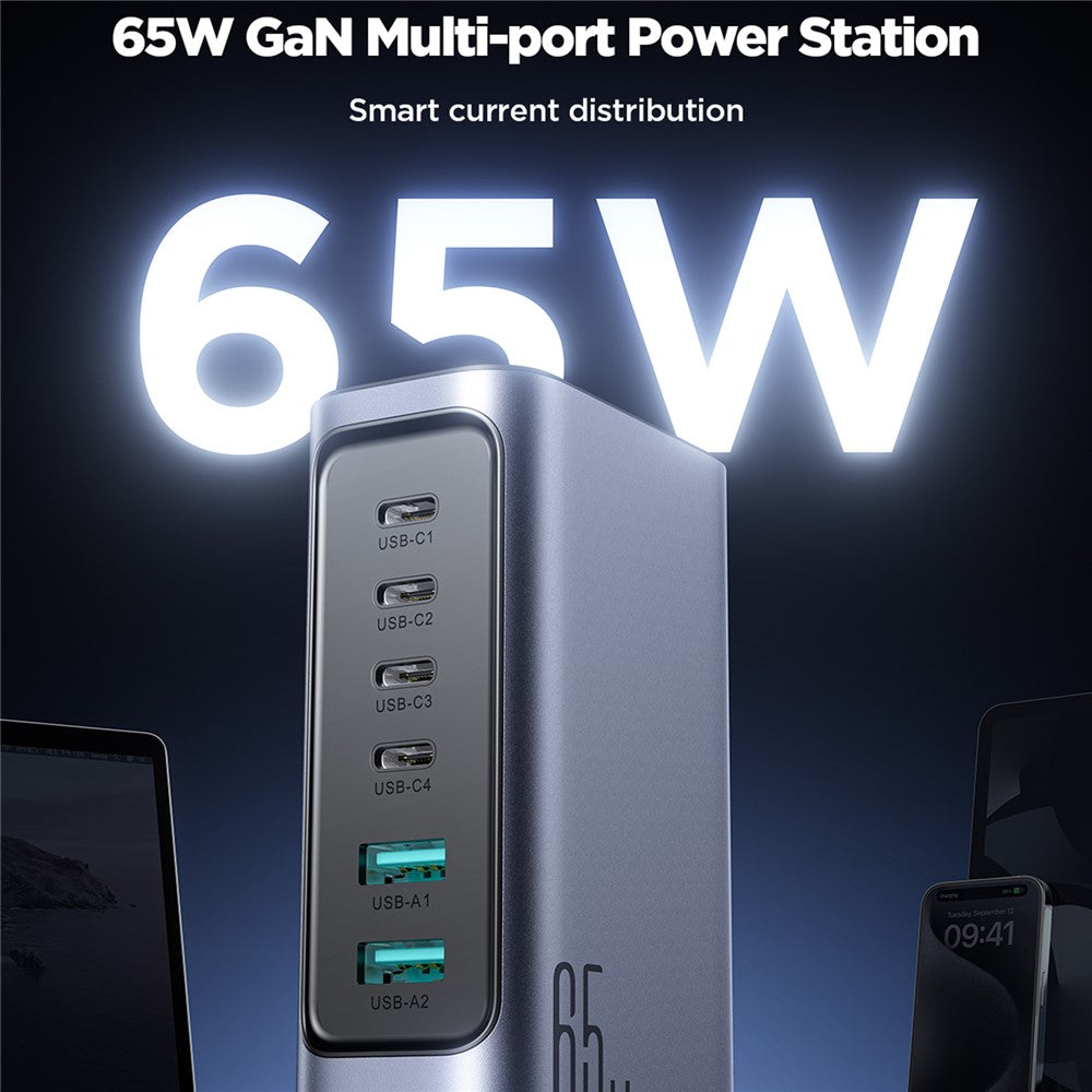 JOYROOM TCM02 65W 6-Port GaN Desktop Charger – image 3
