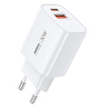 REMAX U187-AC30W 30W Dual-Port GaN Charger – USB-A + USB-C