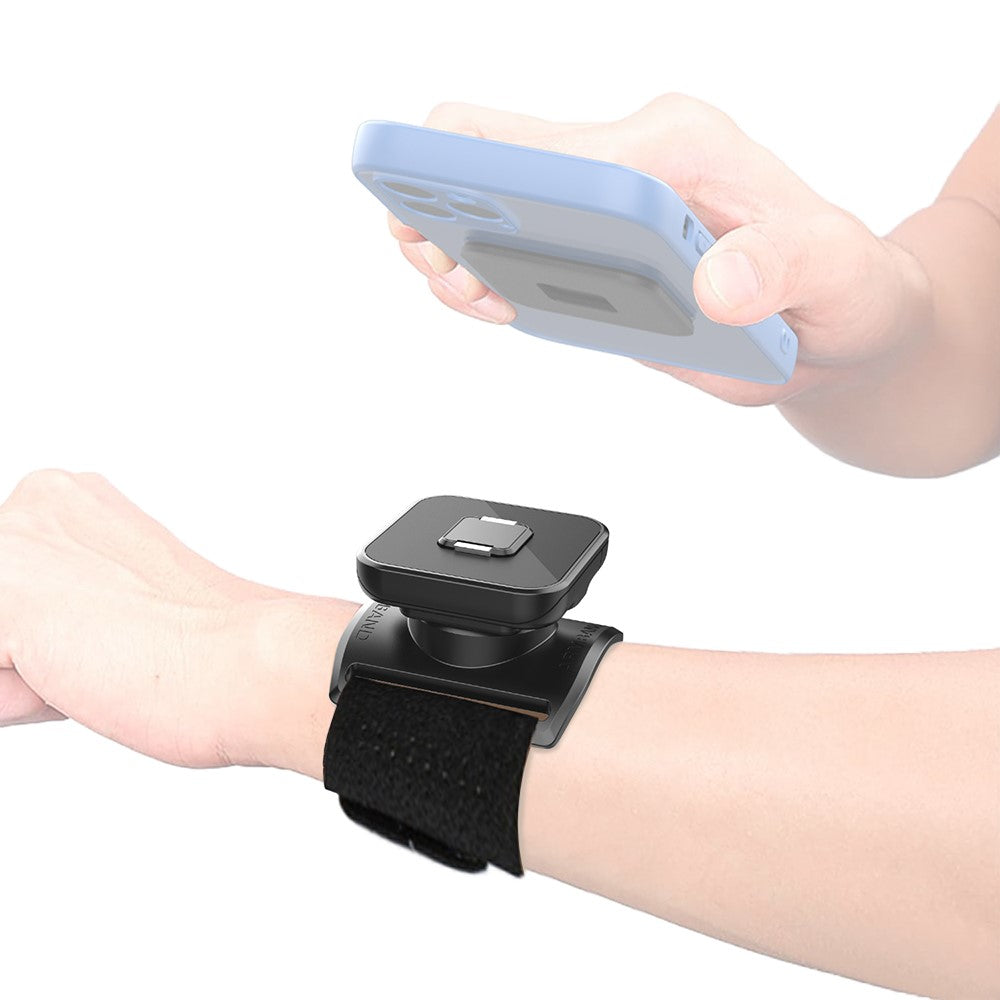 Magnetic Wristband Phone Mount – 360° Rotating Sports Holder