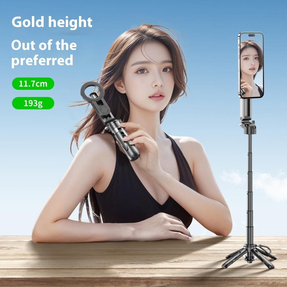 P15-C Magnetic Selfie Stick Tripod, RGB Light – image 3