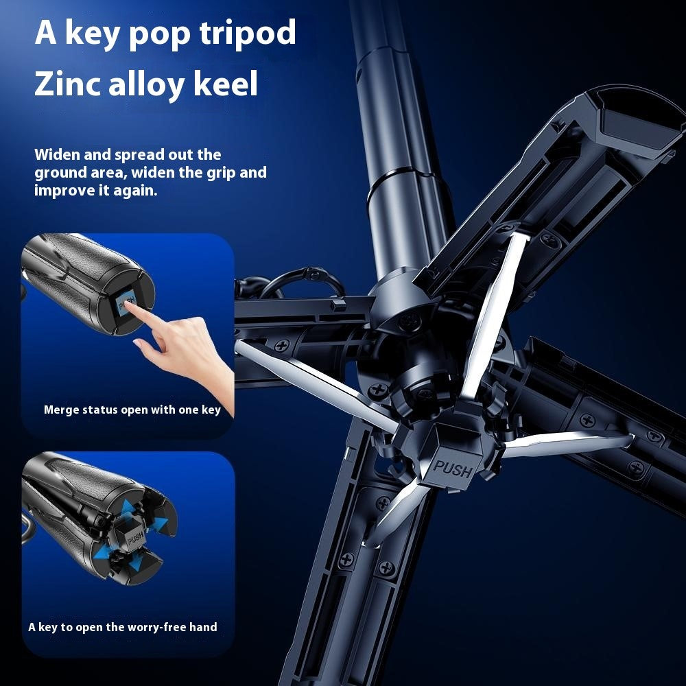 P15-C Magnetic Selfie Stick Tripod, RGB Light – image 5