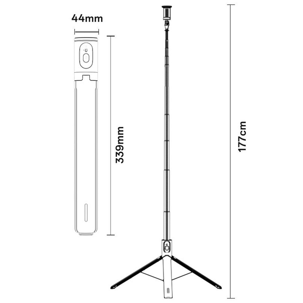 YESIDO SF30 1.7m Selfie Stick Tripod – image 11